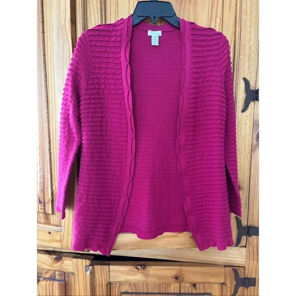 Chico’s Wool and Acrylic Ribbed Sweater